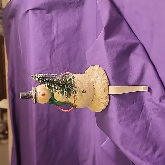Snowman stocking holder - Picture 1 of 4